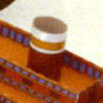 Esculturas en papel de barcos. Miniatura